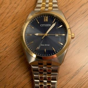 Citizen eco-drive two-tone watch.